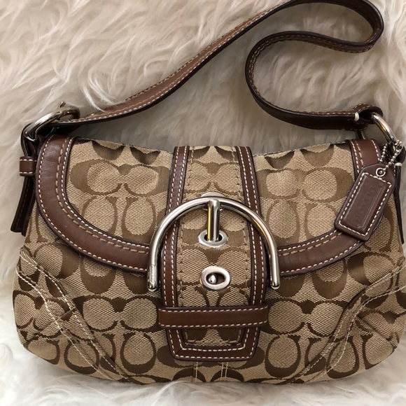 🆕 Coach Leather Trim Bag - Picture 2 of 8